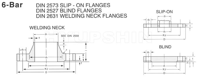 DIN 6BAR FLANGE DRAWINGS, SHANDONG HYUPSHIN FLANGES CO., LTD